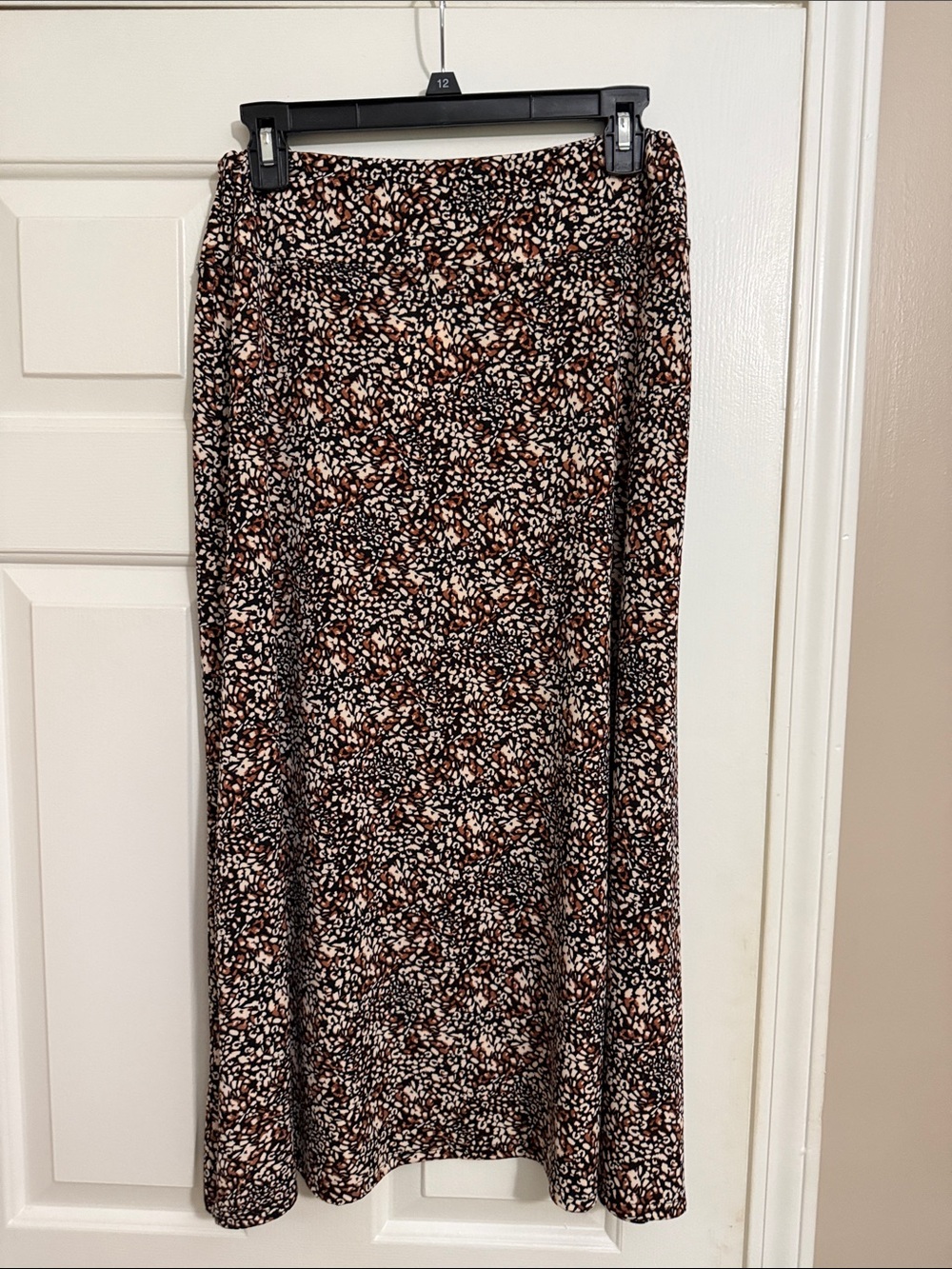 Chaus Black, Brown & Cream Maxi Skirt